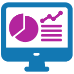 Analytics and reporting icon
