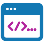 Web design and development icon